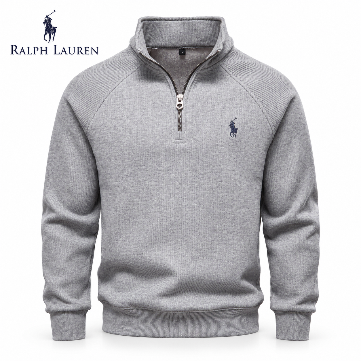 Men's Ribbed Quarter-Zip Jumper – veykicks