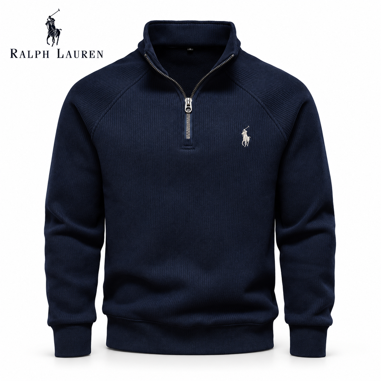 Men's Ribbed Quarter-Zip Jumper – veykicks